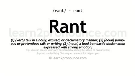 rant urban dictionary|rant meaning slang.